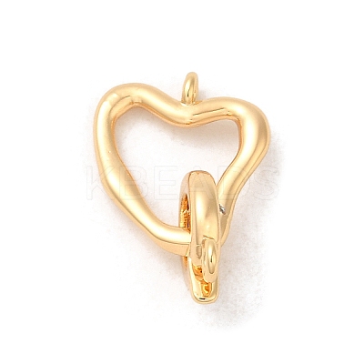Brass Fold Over Clasps KK-M270-17G-1