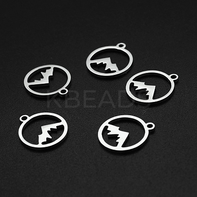 Non-Tarnish 304 Stainless Steel Charms A-STAS-N090-LA003-1