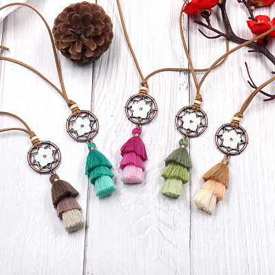 Alloy Pendant Necklaces NJEW-F270-02-1