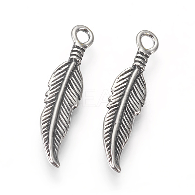 316 Surgical Stainless Steel Pendants STAS-P225-110AS-1