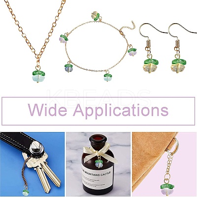 20Pcs 4 Colors Handmade Lampwork Charms LAMP-CJ0001-92-1