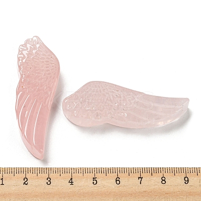 Natural Rose Quartz Pendants G-M417-05F-1