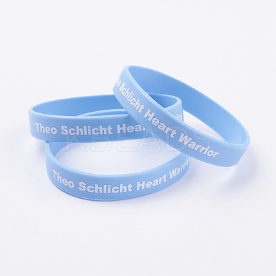 Silicone Inspirational Wristbands Bracelets BJEW-J176-B01-1