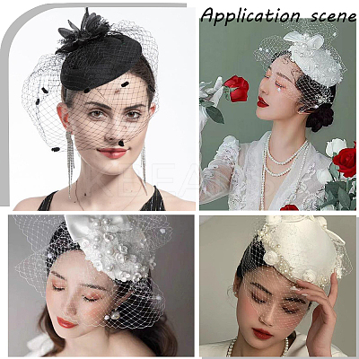 8Pcs 8 Colors EVA Fascinator Hat Base for Millinery AJEW-GF0010-93-1