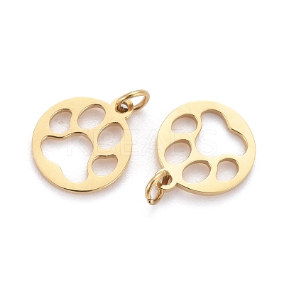 Ion Plating(IP) 304 Stainless Steel Pet Charms STAS-I164-049G-1