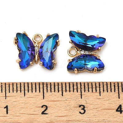 Brass with Glass Pendants FIND-Z020-02D-1