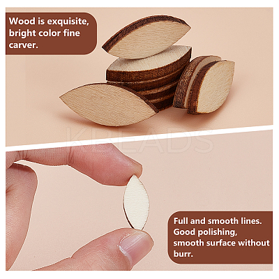 100Pcs Horse Eye Unfinished Wooden WOOD-WH0124-122B-1