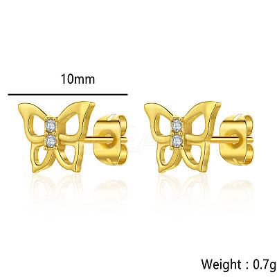 Simple Fashion Butterfly Stud Earrings GO8800-1