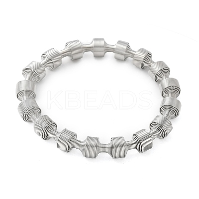 304 Stainless Steel Stretch Bangles for Women LS-BJEW-P315-02H-P-1