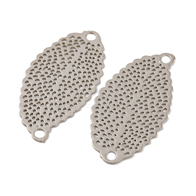 Rack Plating Brass Filigree Connector Charms KKC-D001-07P-1