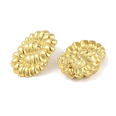 Ion Plating(IP) 304 Stainless Steel Stud Earrings for Women EJEW-B050-10G-1