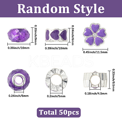 Alloy Rhinestone/Resin European Beads MPDL-SC0001-11C-1