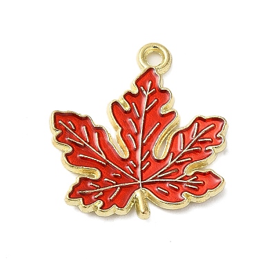 Thanksgiving Day Theme Alloy Enamel Pendants ENAM-M002-03G-15-1