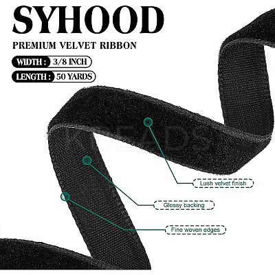 3/8 inch Single Face Velvet Ribbon OCOR-BC0014-9.5mm-003-1