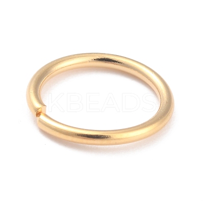 Rack Plating Brass Open Jump Rings KK-O139-18R-G-1