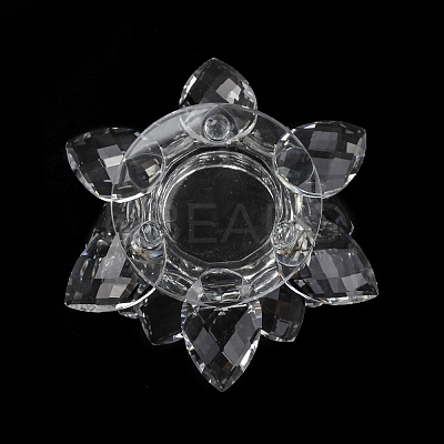 Flower Natural Quartz Crystal Candle Holder Molds AJEW-H154-02A-1