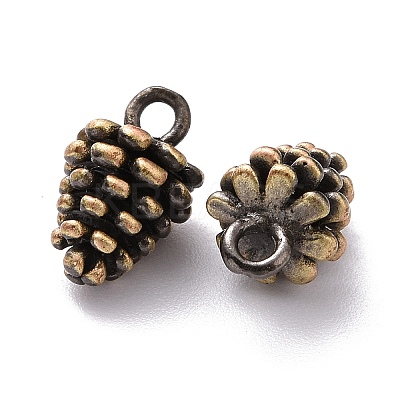 Rack Plating Brass Charms X-KK-F834-07BAB-1