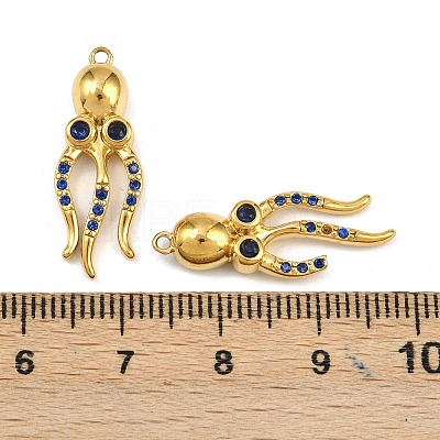 304 Stainless Steel Rhinestone Pendants STAS-H242-05G-01-1