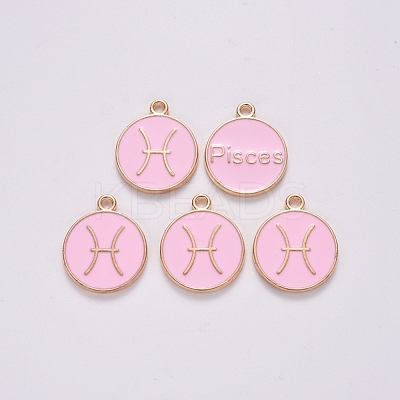 Alloy Enamel Pendants ENAM-S124-01B-09H-1