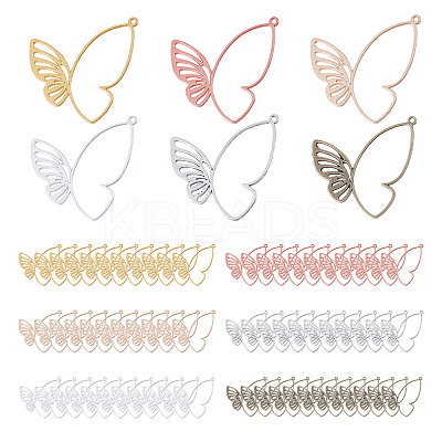120Pcs 6 Colors Tibetan Style Alloy Pendants FIND-CA0009-24-1