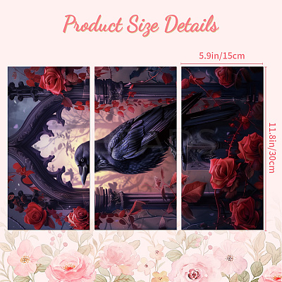 3 Sheets 3 Styles PVC Waterproof Decorative Stickers DIY-WH0404-368-1