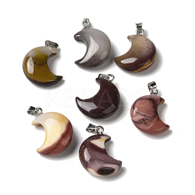 Natural Mookaite Pendants G-H035-01P-06-1