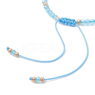 2Pcs Adjustable Glass Seed Beads & Glass Beads Braided Bead Bracelets Set BJEW-MZ00287-02-1