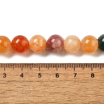 Dyed Natural Malaysia Jade Beads Strands G-G021-02C-21-1