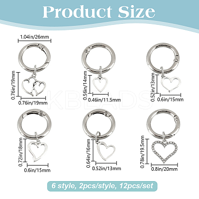 12Pcs 6 Style Alloy Shoes Charms HJEW-DR00116-1