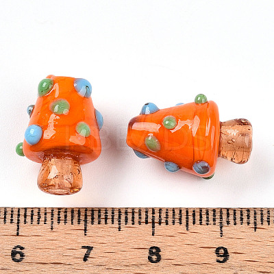 Handmade Lampwork Bumpy Beads X1-LAMP-T022-02A-09-1