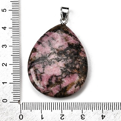 Natural Rhodonite Pendants G-F820-14P-02-1
