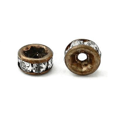 Brass Rhinestone Spacer Beads RB-A014-Z4mm-01AB-NF-1
