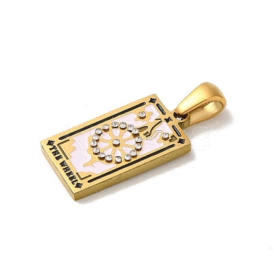304 Stainless Steel Pendants STAS-C100-02E-G-1
