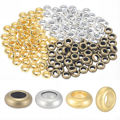 300Pcs 3 Colors Alloy Spacer Beads TIBEB-PA0001-10-1