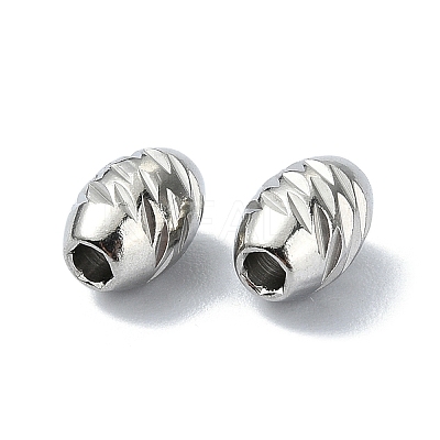 Non-Tarnish 316 Surgical Stainless Steel Bead STAS-H191-06A-P-1