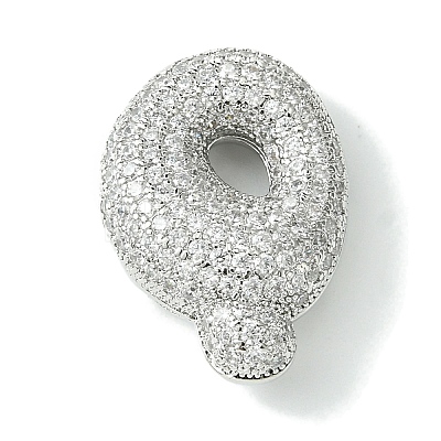 Rack Plating Brass Cubic Zirconia Pendants KK-S378-02P-Q-1