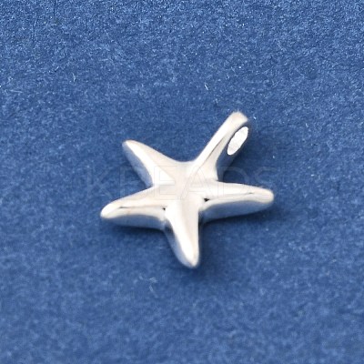 925 Streling Silver Starfish Charms with 925 Stamp STER-I022-02S-1