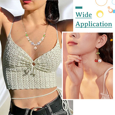 20Pcs 10 Colors Transparent Glass Beads LAMP-TA0001-08-1