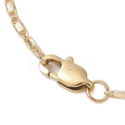 Brass Twisted Link Chain Necklaces NJEW-JN04866-1