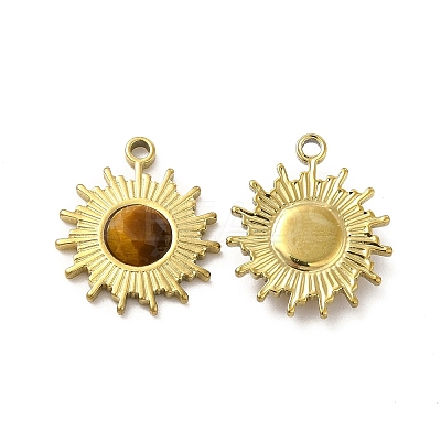 Natural Tiger Eye Pendants STAS-J401-VC605-1