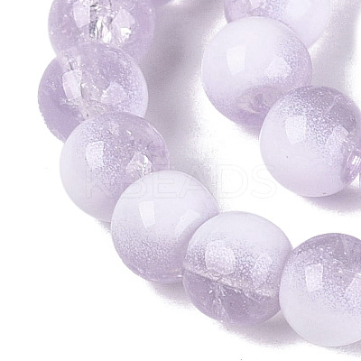 Crackle Glass Beads Strands GLAA-U001-6mm-04-1