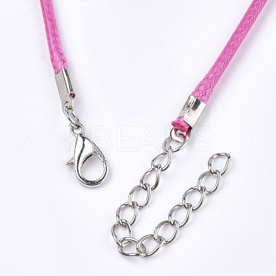 Waxed Cord Necklace Making NCOR-T001-33-1