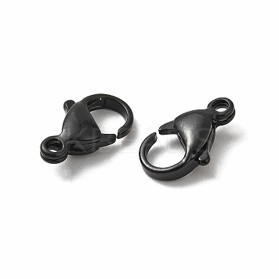 Spray Painted 304 Stainless Steel Lobster Claw Clasps LS-STAS-R120-01F-02-1