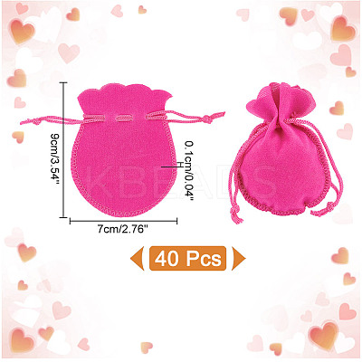 Calabash Velvet Jewelry Storage Drawstring Pouches LS-TP-WH0011-05I-1