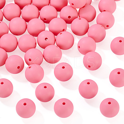 50Pcs Food Grade Eco-Friendly Silicone Beads SIL-TA0002-89D-1