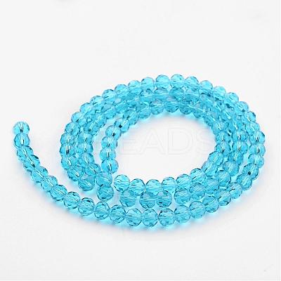 Transparent Glass Bead Strands GLAA-G013-10mm-49-1