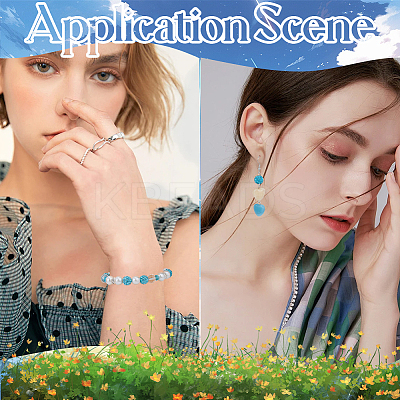 DIY Round Polymer Clay Rhinestone & Rhinestone Rondelle Spacer Beads Jewelry Making Findings Kits DIY-SC0027-50C-1