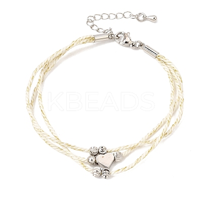Polyester Multi-Strand Bracelets FB-CBA983F-02P-1