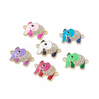 Alloy Crystal Rhinestone Connector Charms FIND-C019-09KCG-1