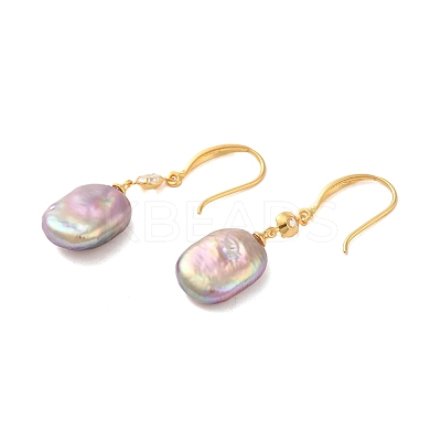 Sterling Silver Dangle Earrings EJEW-K273-29G-1